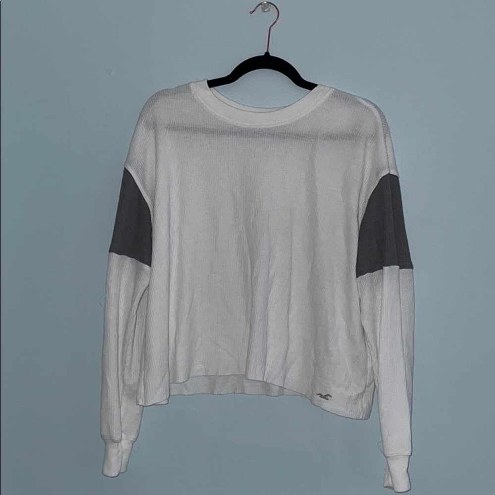 White oversized long sleeve